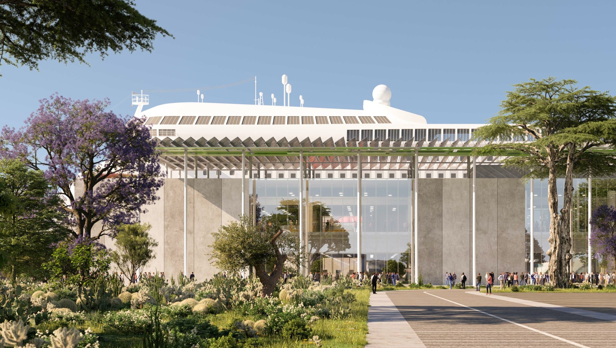 disegno da intendersi come esemplificativi della futura stazione marittima  